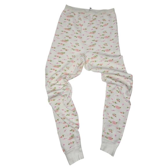 Sears Other - Vintage Sears Girls XL Waffle Knit Thermal Pants Longjohn Baselayer Ditsy Floral
